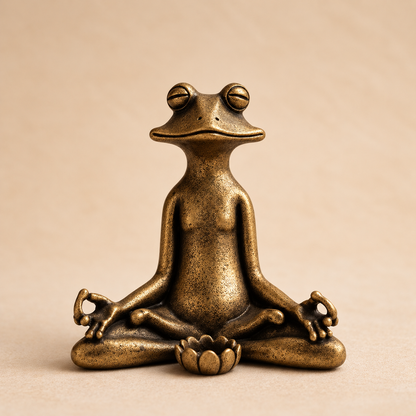 Bask™ Brass Frog