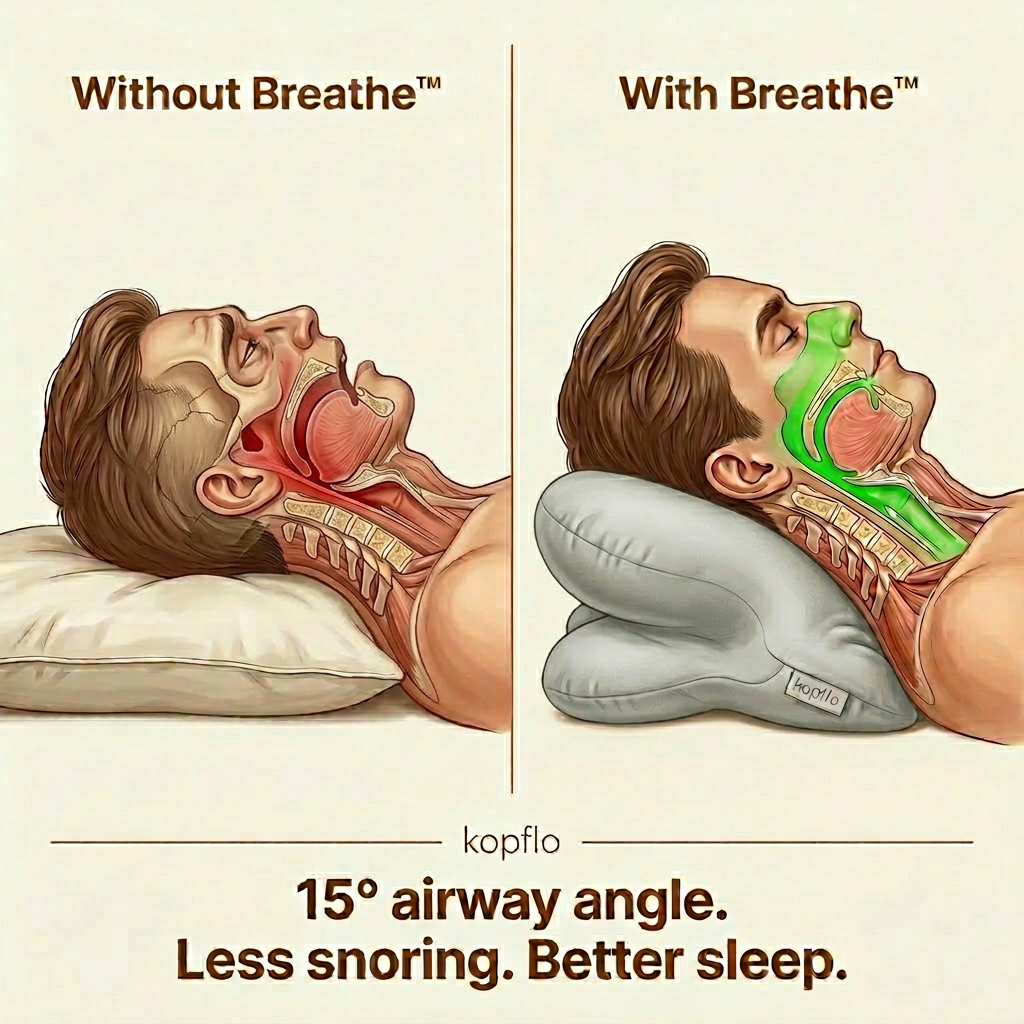 Kopflo Breathe™ Anti-Snoring Pillow