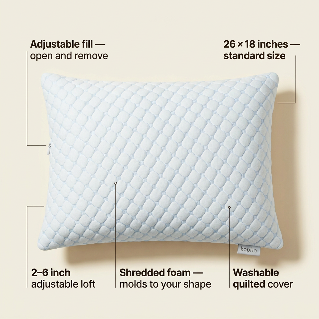 Kopflo Shift™ Adjustable Pillow