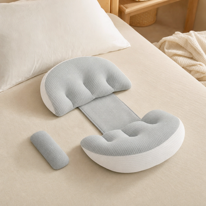 Kopflo Bloom two-piece pregnancy support set with adjustable bridge and bonus bolster