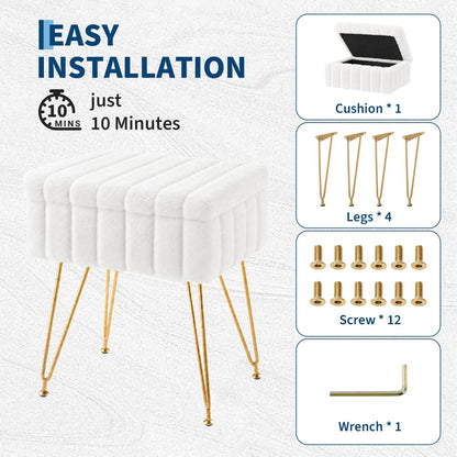 Stow™ Vanity Stool