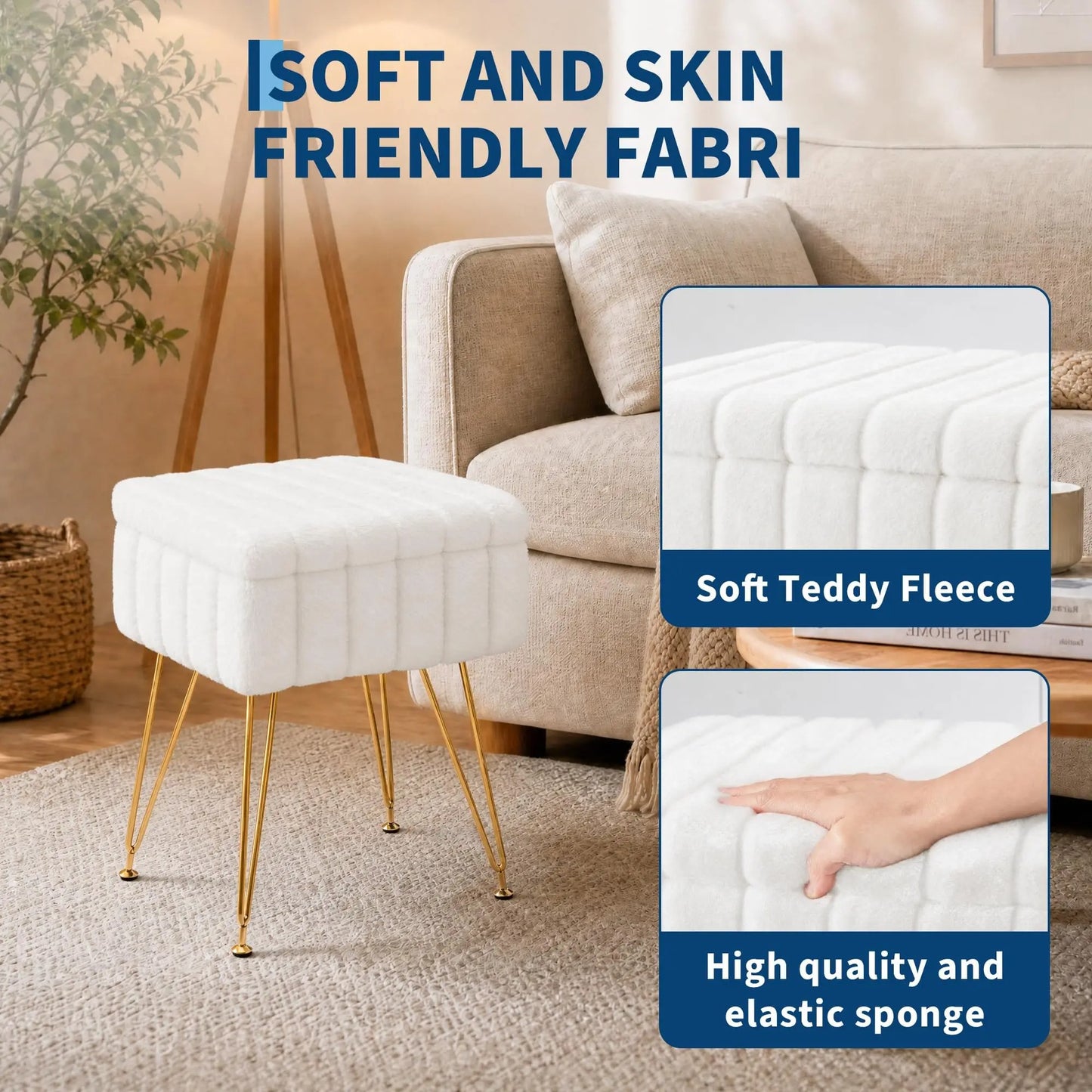 Stow™ Vanity Stool